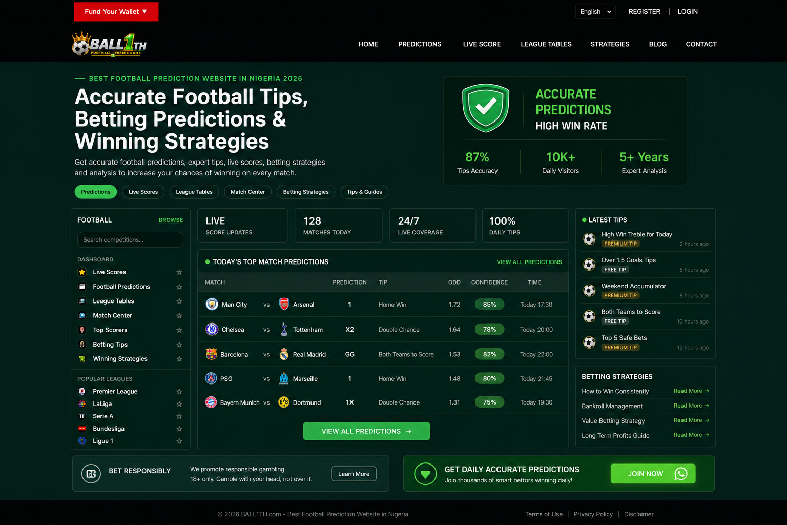 Best football prediction website in Nigeria 2026