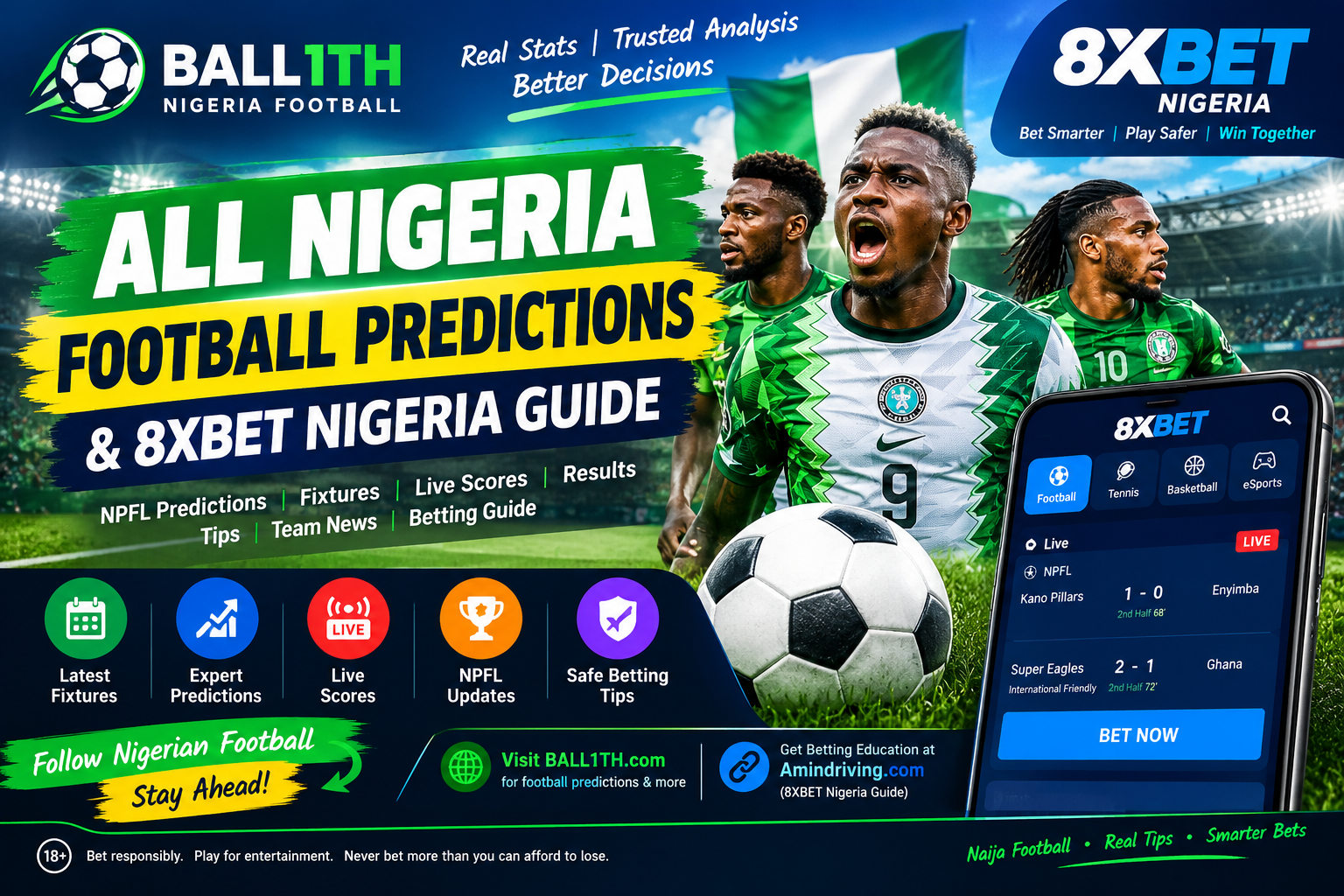 All Nigeria football predictions and 8XBET Nigeria betting guide