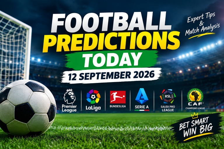 Football predictions today for 12 September 2026