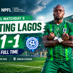 Sporting Lagos 1-1 NPFL Matchday 6 full-time result
