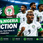 Russia vs Nigeria football prediction graphic featuring the Super Eagles, team news and match analysis
