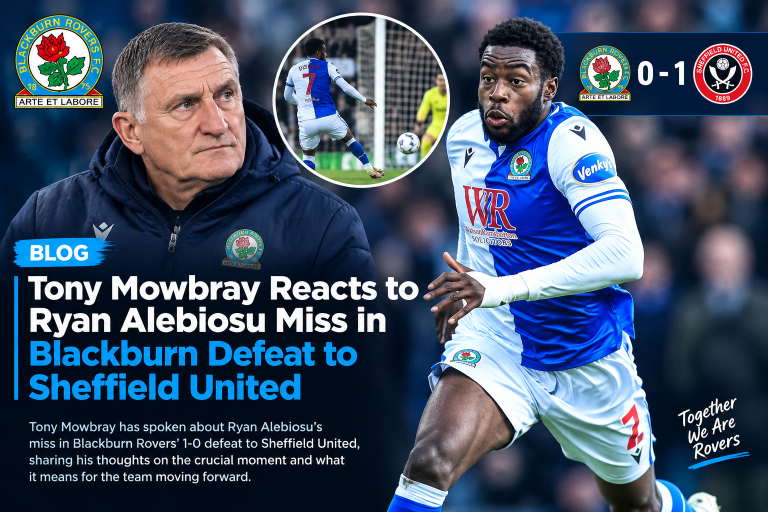 Ryan Alebiosu playing for Blackburn Rovers during the Championship match against Sheffield United