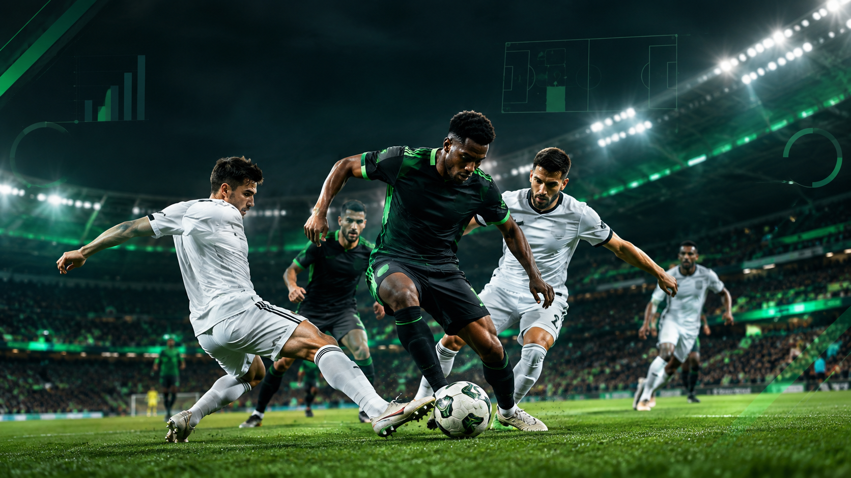 Football predictions today 30 September 2026 with players competing in a stadium