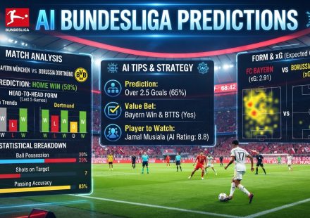 AI Bundesliga predictions, xG and football match analysis