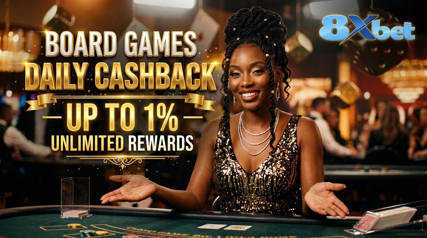 8XBET poker and board games cashback