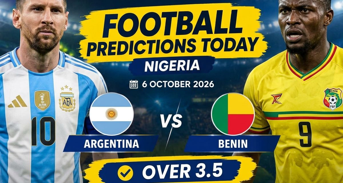 Football predictions today 6 October 2026