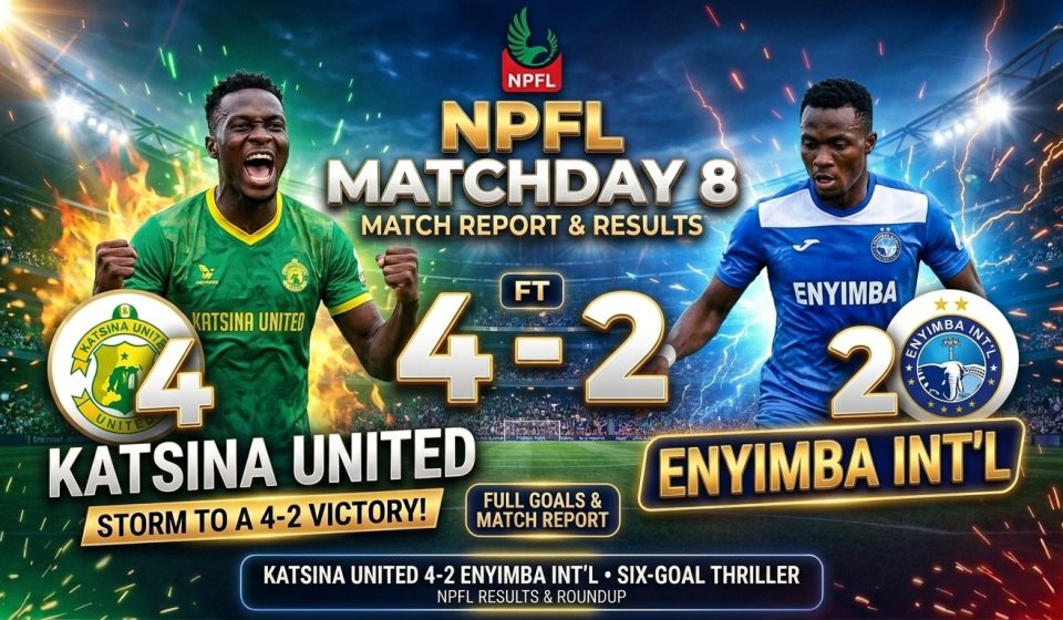 Katsina United vs Enyimba 4-2 NPFL Matchday 8 result
