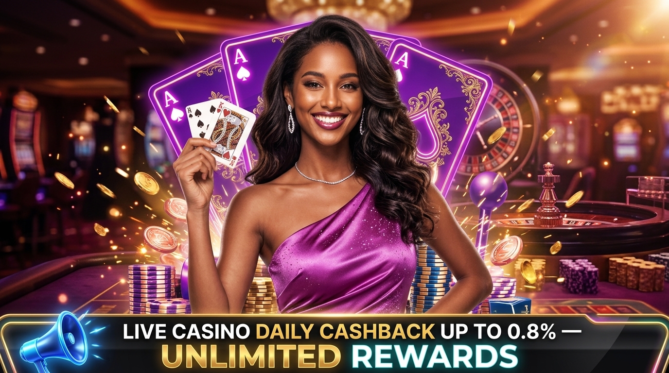 8XBET Live Casino daily cashback up to 0.8 percent
