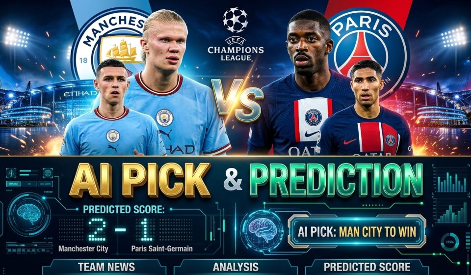 Manchester City vs PSG prediction and Champions League match preview 2026