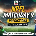 NPFL Matchday 9 predictions for 17–18 October 2026