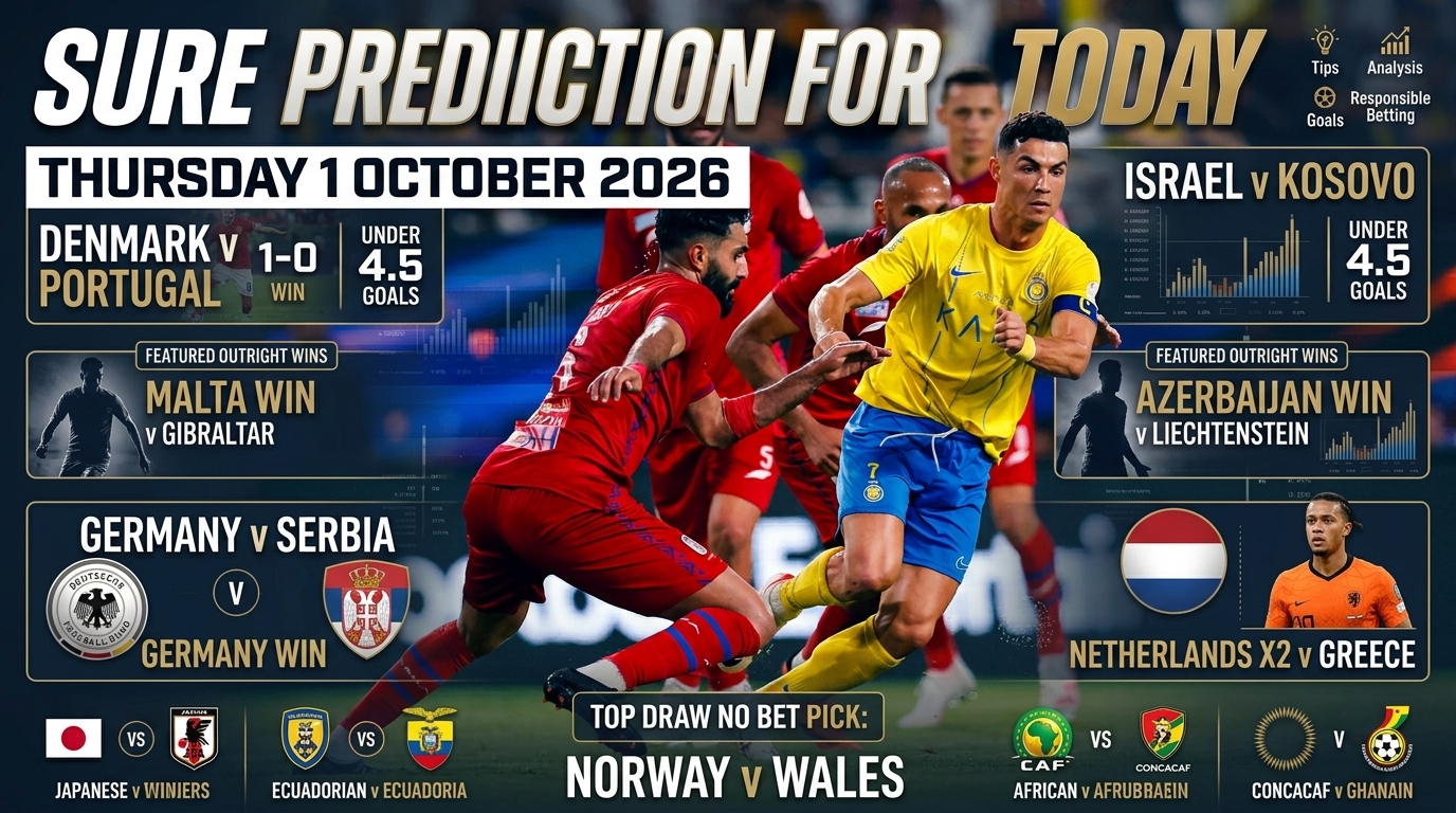Sure prediction for today 1 October 2026 football tips Nigeria