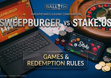 SweepBurger vs Stake.us comparison of games, rewards and redemption rules