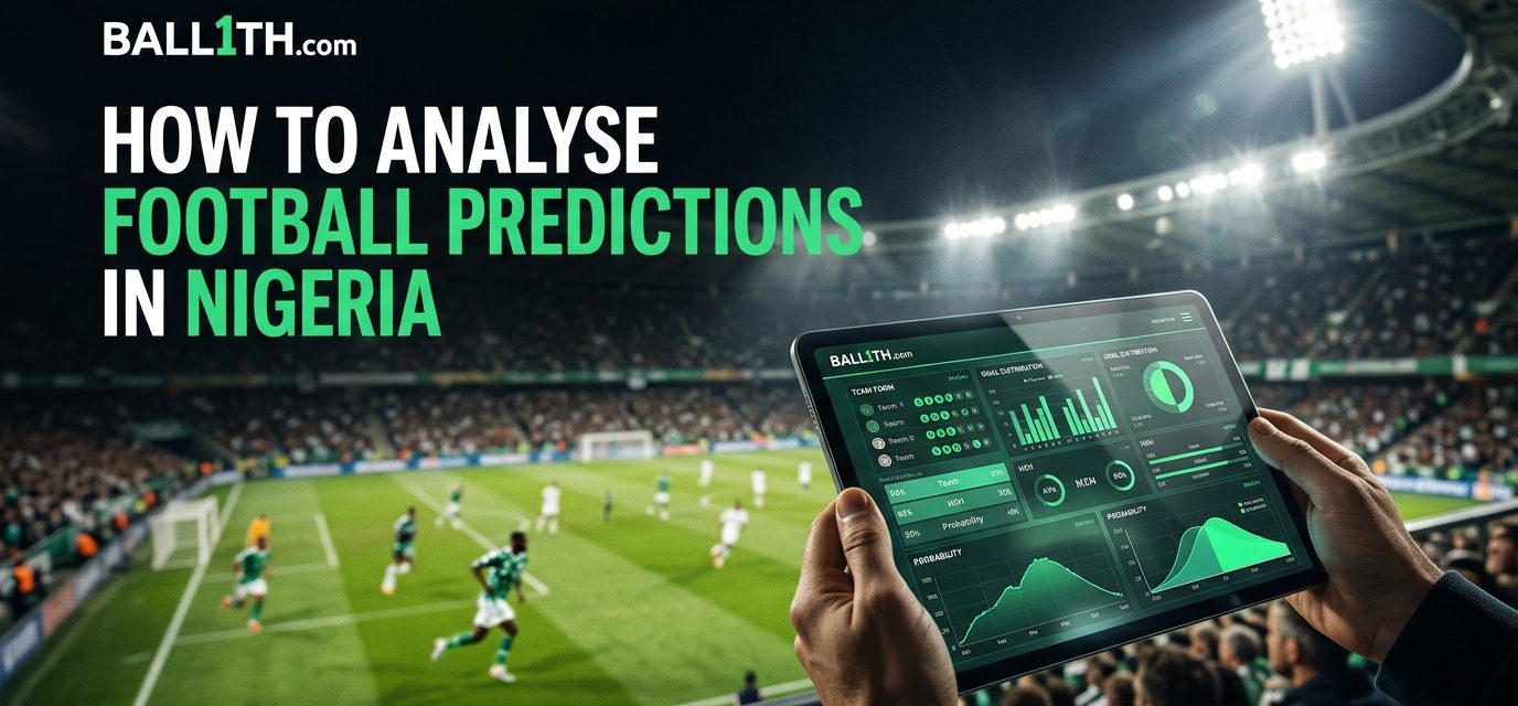 Football match analysis with team statistics and probability graphics