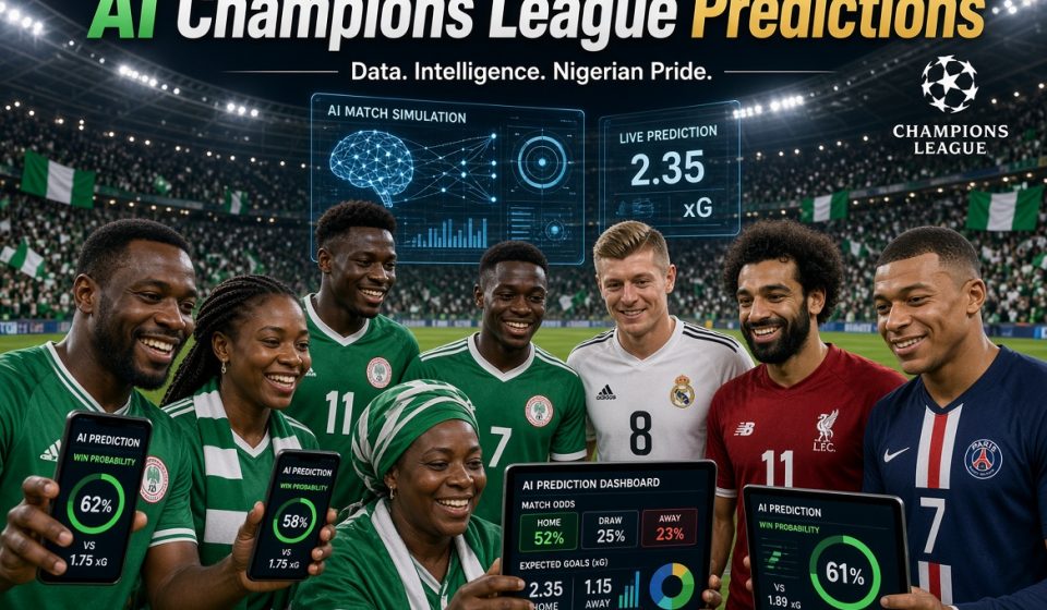 AI Champions League predictions and football analysis